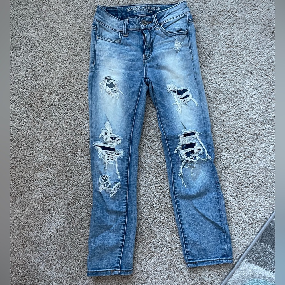 Women AE capri jeans